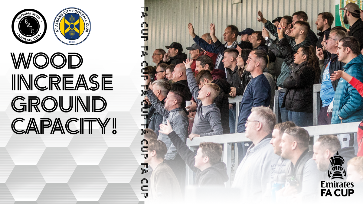 More Tickets Available For Boreham Wood vs Hertfordshire Derby Following Increase In Ground Capacity